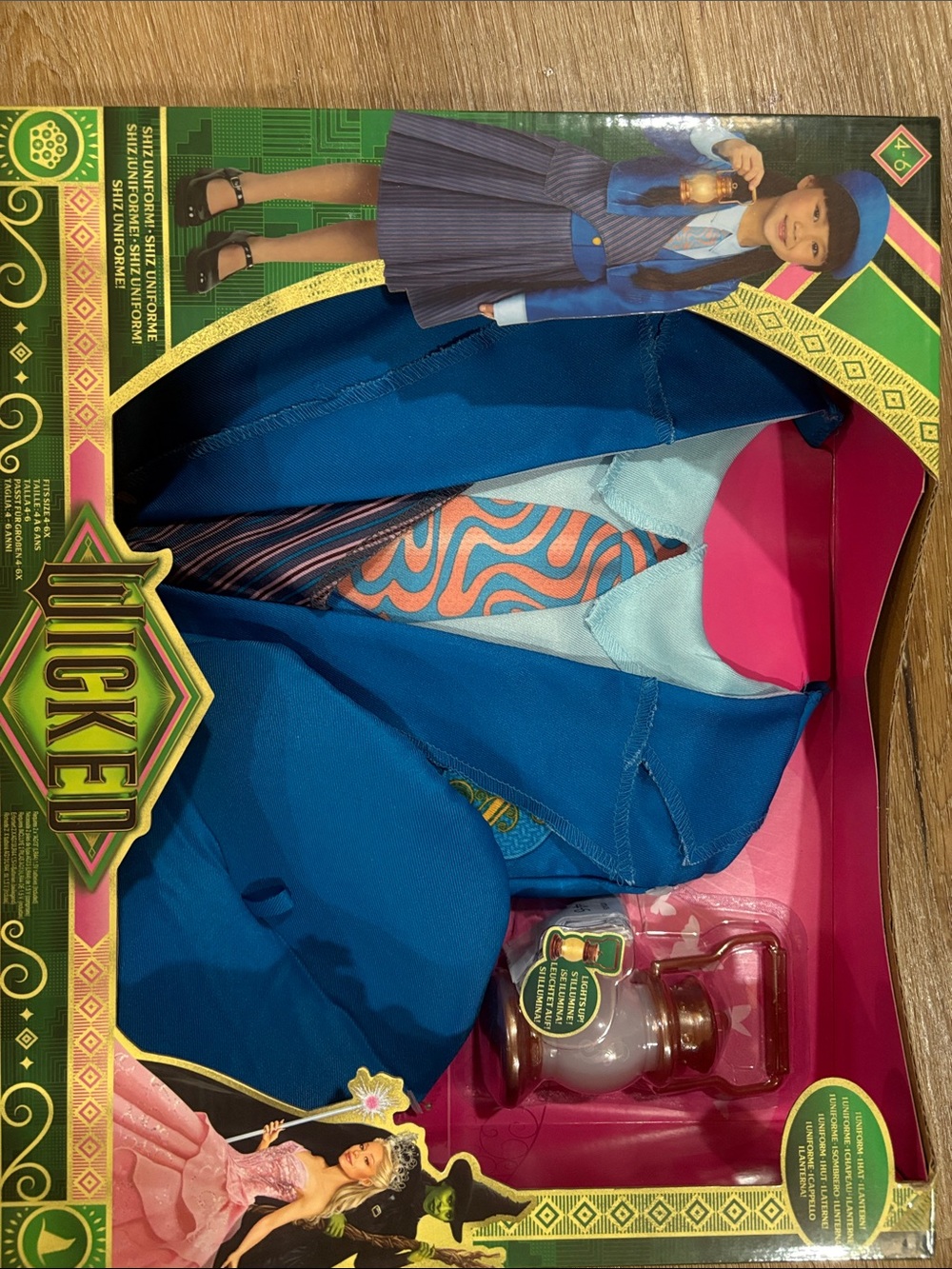 Wicked Blue Costume Jacket and Hat Set for Kids